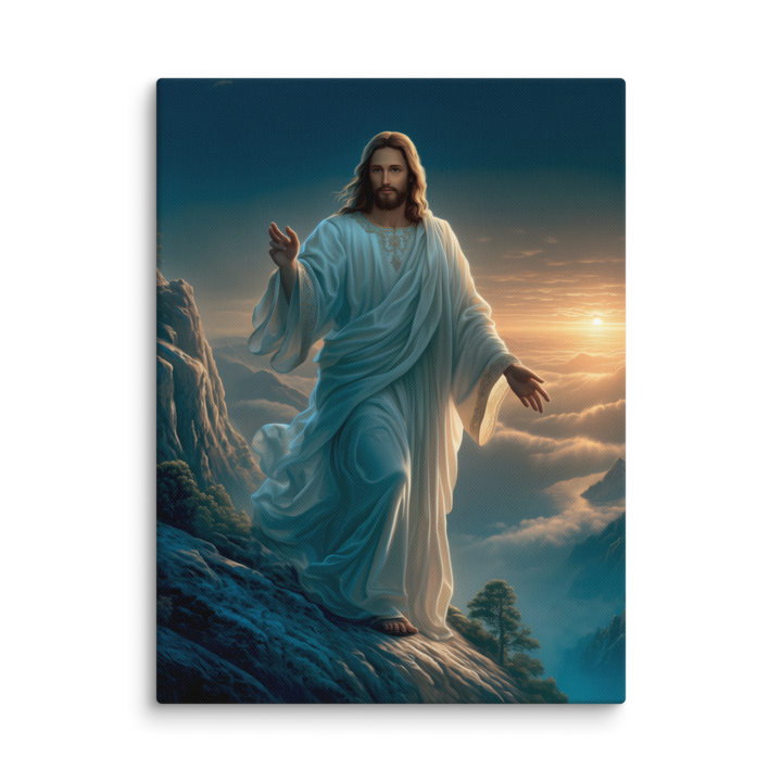 The Savior on the Mountain – 8K Ultra High Resolution Masterpiece Canvas for Christian Homes