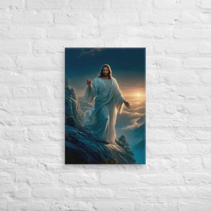The Savior on the Mountain – 8K Ultra High Resolution Masterpiece Canvas for Christian Homes