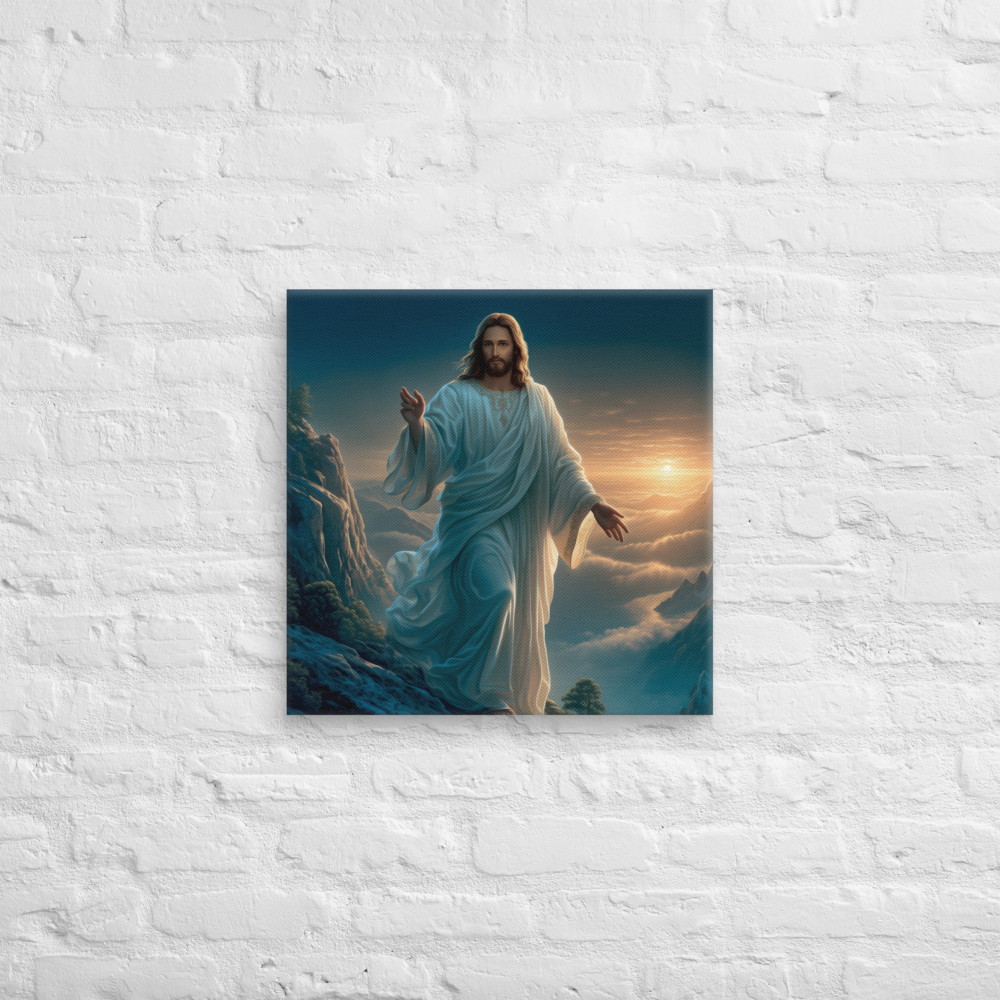 The Savior on the Mountain – 8K Ultra High Resolution Masterpiece Canvas for Christian Homes