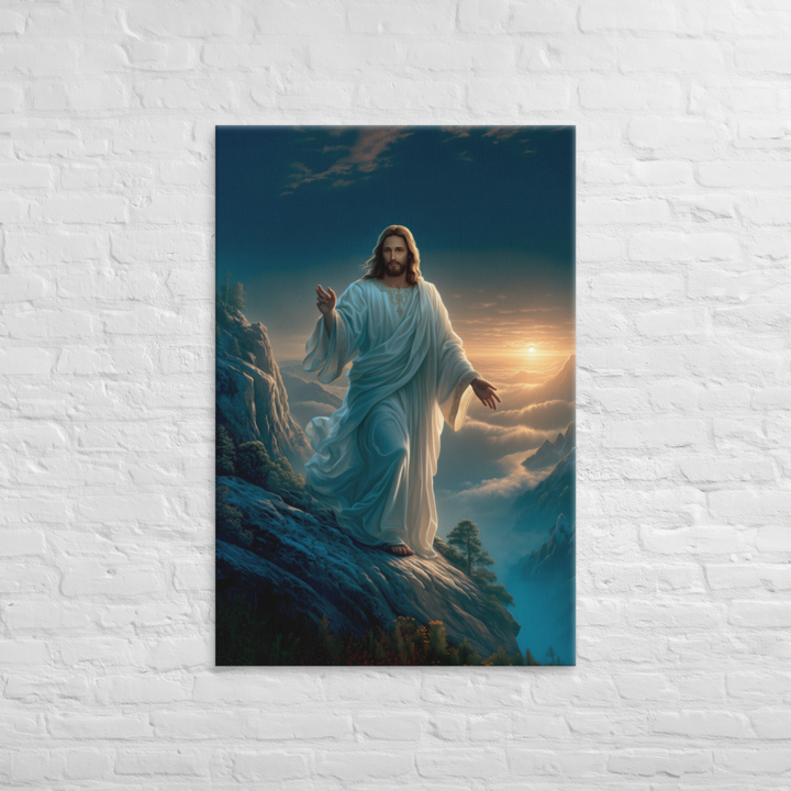 The Savior on the Mountain – 8K Ultra High Resolution Masterpiece Canvas for Christian Homes